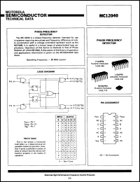 Click here to download MC12040LDS Datasheet