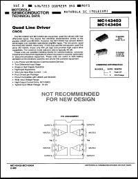 Click here to download MC143404P Datasheet