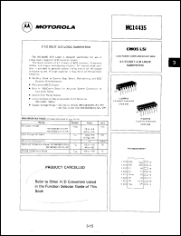 Click here to download MC14435FP Datasheet