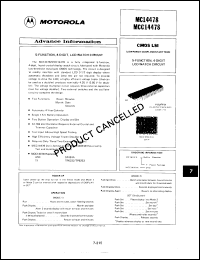 Click here to download MC14478P Datasheet