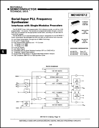 Click here to download MC145157P1 Datasheet