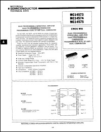 Click here to download MC14574CLS Datasheet