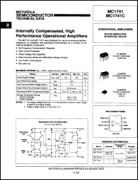 Click here to download MC1741NCL Datasheet