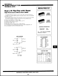 Click here to download MC74HC107ND Datasheet