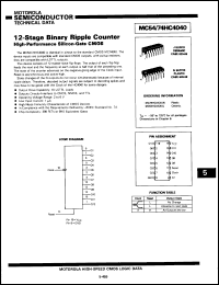 Click here to download MC74HC4040DS Datasheet