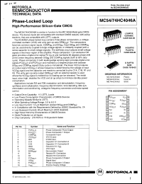 Click here to download MC54HC4046JS Datasheet