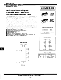 Click here to download MC74HC4060JS Datasheet