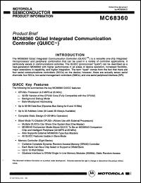 Click here to download MC68360EM25 Datasheet