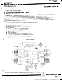 Click here to download MC68HC705C8FB Datasheet