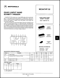 Click here to download MC74F132JD Datasheet