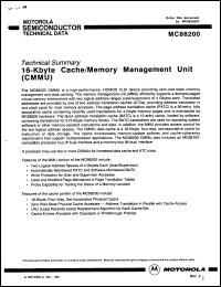 Click here to download MC88200RC16 Datasheet