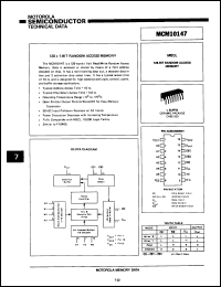 Click here to download MCM10147L1 Datasheet