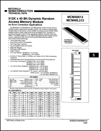 Click here to download MCM40512ASG60 Datasheet