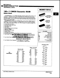 Click here to download MCM511001J10 Datasheet