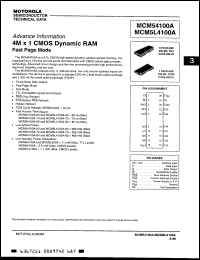 Click here to download MCM54100ANC80 Datasheet
