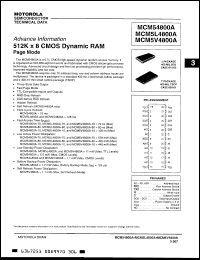 Click here to download MCM54800AJ70 Datasheet