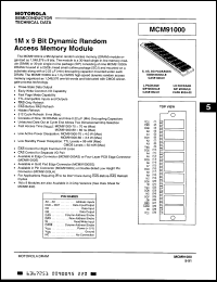 Click here to download MCM91000S70 Datasheet