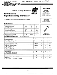 Click here to download MRF904HX Datasheet