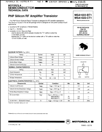 Click here to download MSA1022CT3 Datasheet