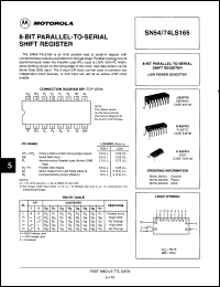 Click here to download SN74LS165NS Datasheet