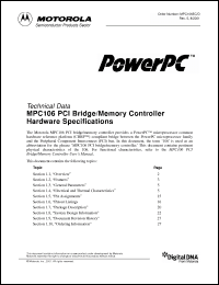 Click here to download MPC106ARX66DE Datasheet