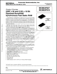 Click here to download MCM63P919ZP200R Datasheet