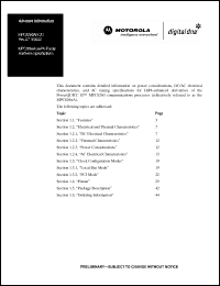 Click here to download MPC826XAZUSPM Datasheet