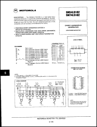 Click here to download SN74LS182 Datasheet