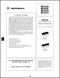 Click here to download MC145109P Datasheet