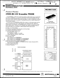 Click here to download MCM67256C15 Datasheet