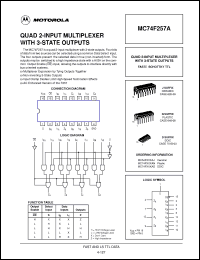 Click here to download MC74F257A Datasheet