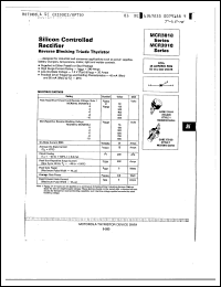 Click here to download MCR3918 Datasheet