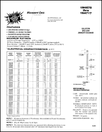 Click here to download 1N4709 Datasheet