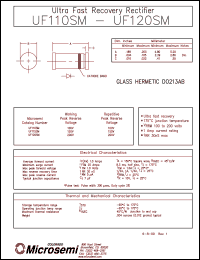 Click here to download UF115SM Datasheet