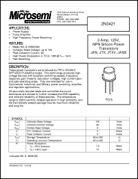 Click here to download 2N3421 Datasheet