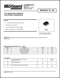 Click here to download MRF5943R2 Datasheet