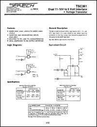 Click here to download TSC361 Datasheet