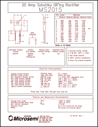 Click here to download MS2015 Datasheet