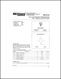 Click here to download SD1019 Datasheet