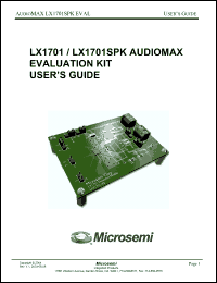 Click here to download LX1701SPKEVALKIT Datasheet