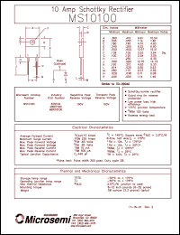 Click here to download MBR7100 Datasheet