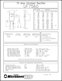 Click here to download UF7560 Datasheet