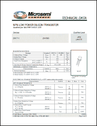 Click here to download JAN2N1711 Datasheet