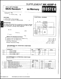 Click here to download MK4008P-9 Datasheet