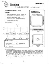 Click here to download MS8AE512-200 Datasheet