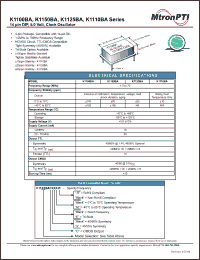 Click here to download K1150BACSEM-R Datasheet