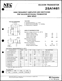 Click here to download 2SA1461-T2B Datasheet