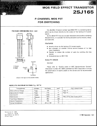 Click here to download 2SJ165/JM Datasheet