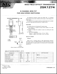 Click here to download 2SK1274-T Datasheet