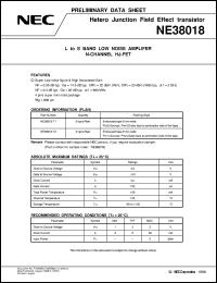 Click here to download NE38018 Datasheet